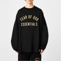 Tricou maneca lunga FEAR OF GOD ESSENTIALS Jersey negru