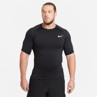 Tricou maneca scurta Nike Pro Tight Fit pentru Barbati negru alb