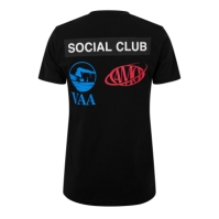 Tricou maneca scurta OFF alb Off SoCl pentru barbati negru