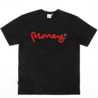 Tricou Money Repeat Box negru rosu alb