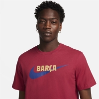 Tricou Nike FC Barcelona Swoosh Nike pentru Barbati rosu