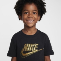 Tricou Nike Futura Metallic pentru Bebelusi negru