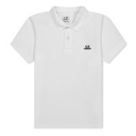 Tricou polo maneca scurta CP Company CP copii gauze alb