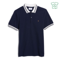 Tricou polo maneca scurta Farah Farah Stntn pentru barbati true bleumarin