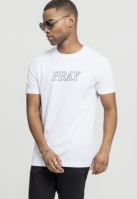 Tricou Pray Hands alb Mister Tee