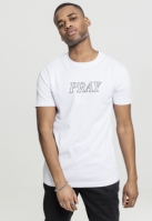 Tricou Pray Hands alb Mister Tee