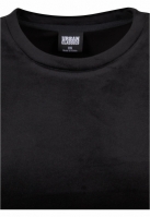 Tricou scurt catifea pentru Femei negru Urban Classics