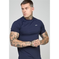 Tricou SikSilk Mf pentru barbati bleumarin