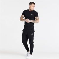 Tricou SikSilk Muscle Fit pentru Barbati negru