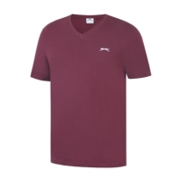 Tricou Slazenger cu decolteu in V pentru Barbati visiniu