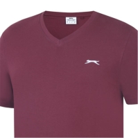 Tricou Slazenger cu decolteu in V pentru Barbati visiniu