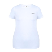 Tricou Slazenger cu guler rotund pentru femei alb