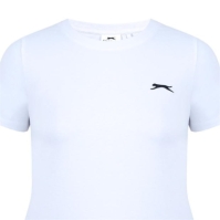 Tricou Slazenger cu guler rotund pentru femei alb