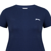 Tricou Slazenger cu guler rotund pentru femei bleumarin