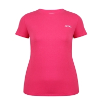 Tricou Slazenger cu guler rotund pentru femei brt roz