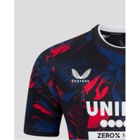 Tricou sport Third Castore Rangers 2024 2025 pentru adulti gri rosu