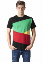 Tricou Zig Zag negru rasta Urban Classics