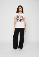 Tricouri maneca larga Run DMC Floral pentru Femei alb Mister Tee