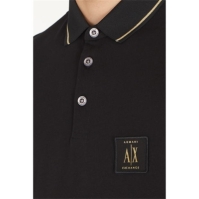 Tricouri polo Armani Exchange Small Icon negru gld