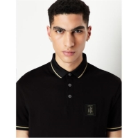 Tricouri polo Armani Exchange Small Icon negru gld