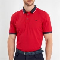 Tricouri Polo Calvin Klein Golf Monogram Piqué pentru Barbati rosu