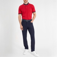 Tricouri Polo Calvin Klein Golf Monogram Piqué pentru Barbati rosu