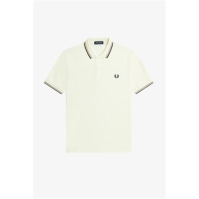 Tricouri Polo Fred Perry maneca scurta Twin Tipped alb r71