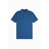 Tricouri Polo Fred Perry maneca scurta Twin Tipped albastru