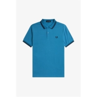 Tricouri Polo Fred Perry maneca scurta Twin Tipped albastru bleumarin v35