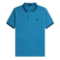 Tricouri Polo Fred Perry maneca scurta Twin Tipped albastru bleumarin v35