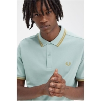 Tricouri Polo Fred Perry maneca scurta Twin Tipped albastru caraml v22