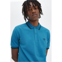 Tricouri Polo Fred Perry maneca scurta Twin Tipped bay albastru bleumarin