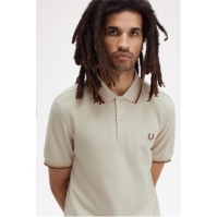 Tricouri Polo Fred Perry maneca scurta Twin Tipped bej