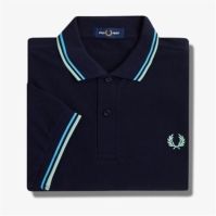 Tricouri Polo Fred Perry maneca scurta Twin Tipped bleumarin albastru s37