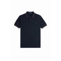 Tricouri Polo Fred Perry maneca scurta Twin Tipped bleumarin laur rosu