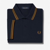 Tricouri Polo Fred Perry maneca scurta Twin Tipped bleumarin r63