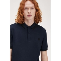 Tricouri Polo Fred Perry maneca scurta Twin Tipped inchis gri carbon