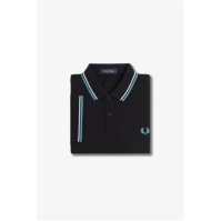 Tricouri Polo Fred Perry maneca scurta Twin Tipped negru alb albastru