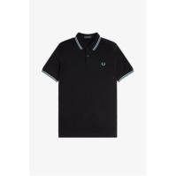 Tricouri Polo Fred Perry maneca scurta Twin Tipped negru alb albastru