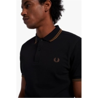 Tricouri Polo Fred Perry maneca scurta Twin Tipped negru sstone