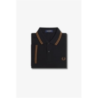 Tricouri Polo Fred Perry maneca scurta Twin Tipped negru sstone