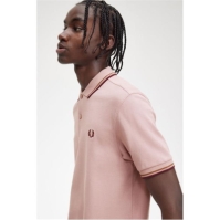 Tricouri Polo Fred Perry maneca scurta Twin Tipped pudrat roz s51