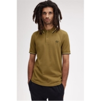 Tricouri Polo Fred Perry maneca scurta Twin Tipped shaded maro deschis