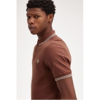 Tricouri Polo Fred Perry maneca scurta Twin Tipped whisky maro