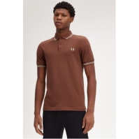 Tricouri Polo Fred Perry maneca scurta Twin Tipped whisky maro