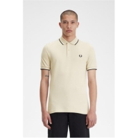 Tricouri Polo Fred Perry Twin Tipped bej alb negru