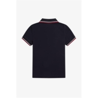 Tricouri Polo Fred Perry Twin Tipped bleumarin alb t55