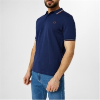 Tricouri Polo Fred Perry Twin Tipped french bleumarin u34