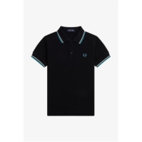 Tricouri Polo Fred Perry Twin Tipped negru alb verde