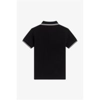 Tricouri Polo Fred Perry Twin Tipped pentru baietei negru snow